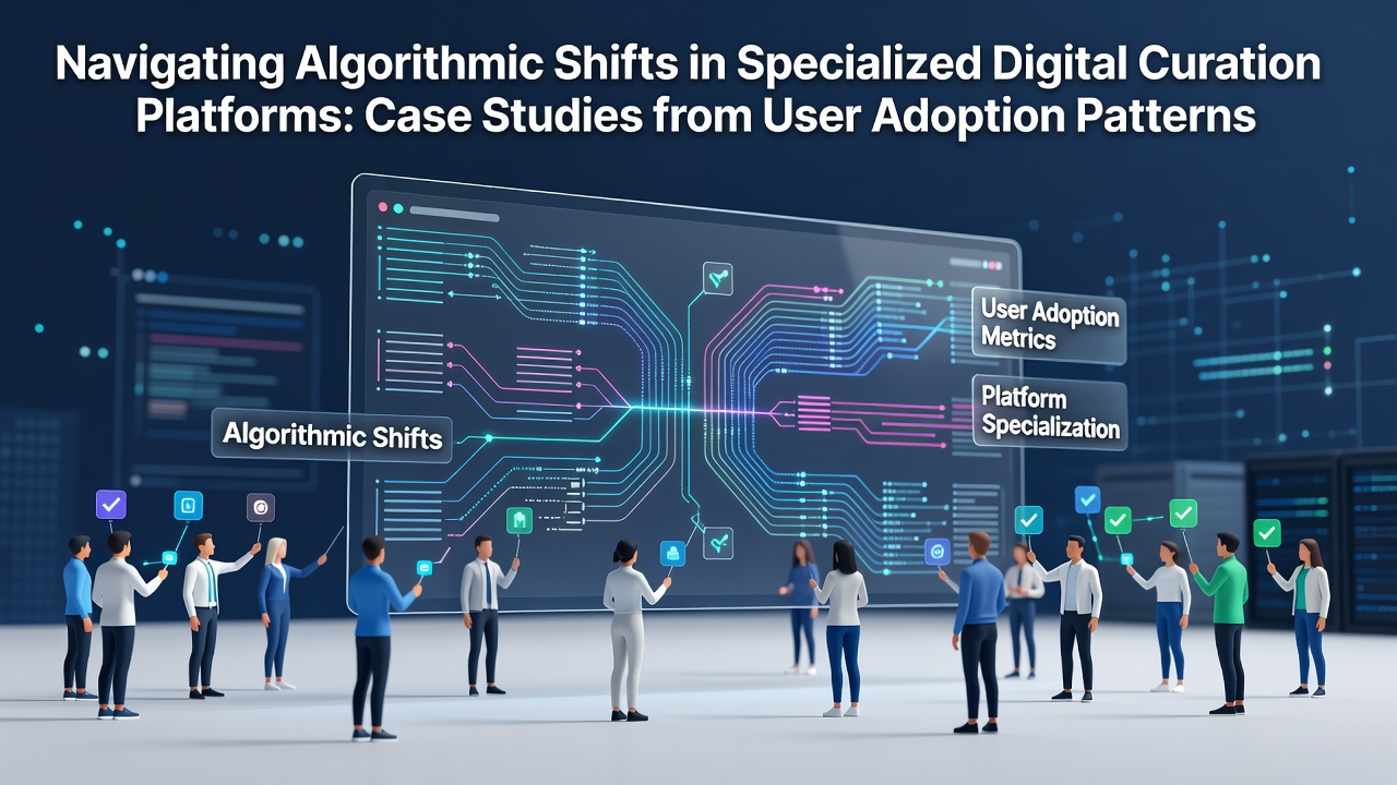 Navigating Algorithmic Shifts in Specialized Digital Curation Platforms: Case Studies from User Adoption Patterns